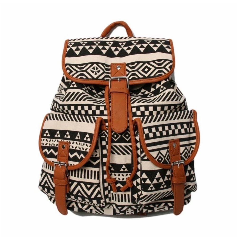 🆕 Tribal Print Ortega Backpack Outdoor Natural Southwest Aztec Style Adult Bag
